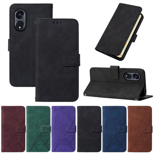 Retro Wallet Leather Case Flip Cover For Oppo A60 A79 A18 A38 A78 A17 A57 Reno11