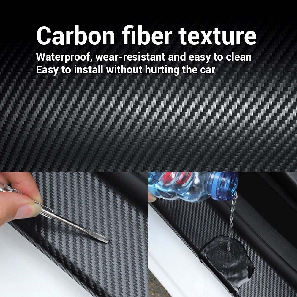 1 x Tape Carbon Fiber Car Sticker Anti Scratch Tape Protector Strip Protect Film