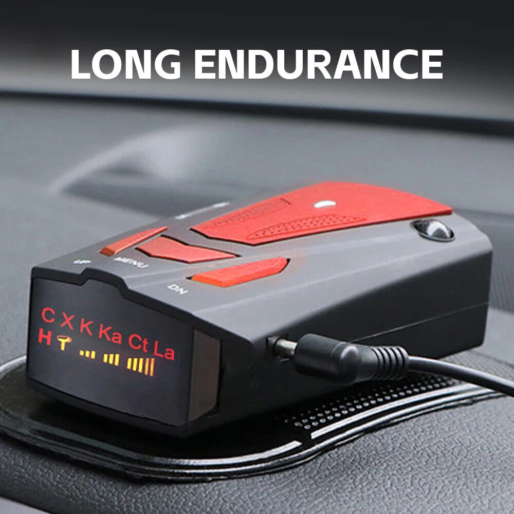 360° Car GPS Speed Radar Detectors 12V Voice Camera Alert Warning Speedometer