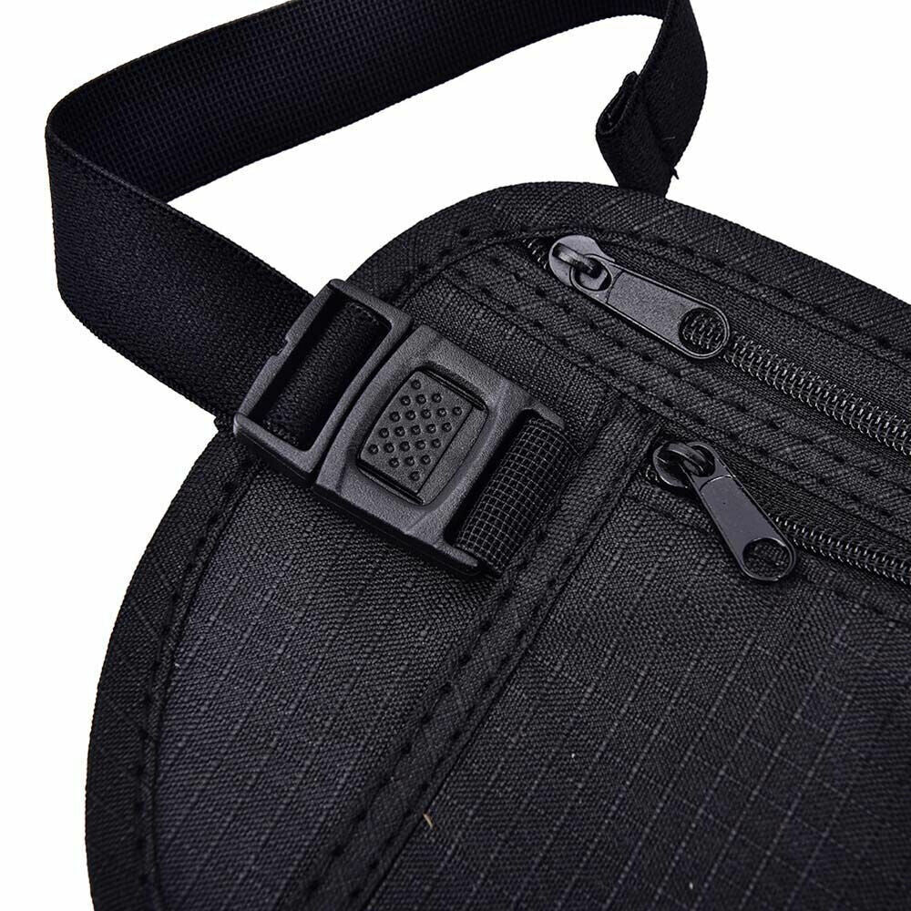 Travel Passport Waist Money Security Bag Pouch Belt Secure Ticket & Card Wallet