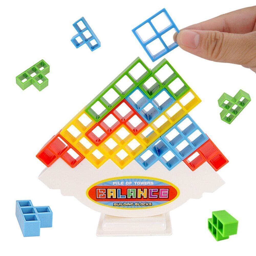 Tetra Tower Game Stacking Blocks Balance Puzzle Assembly Bricks gift 2024