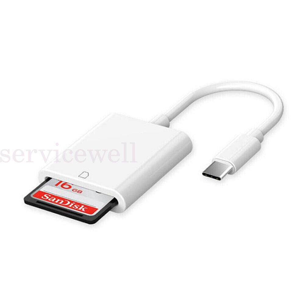 USB-C To SD Card Reader Adapter Type-C For Apple iPad Macbook Pro Air 13 Samsung