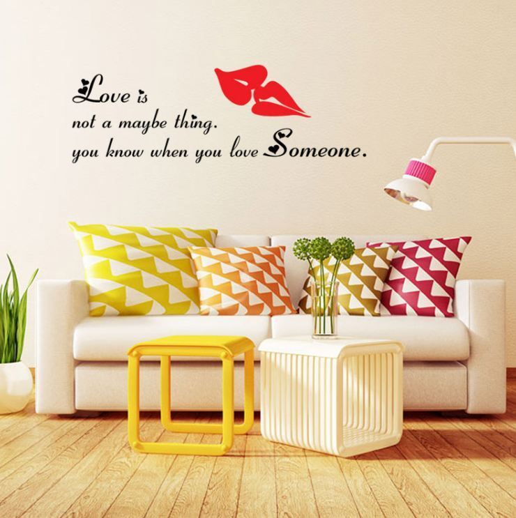 Wall Stickers Removable Love Someone Home Living Room Bedroom Decal Picture Art