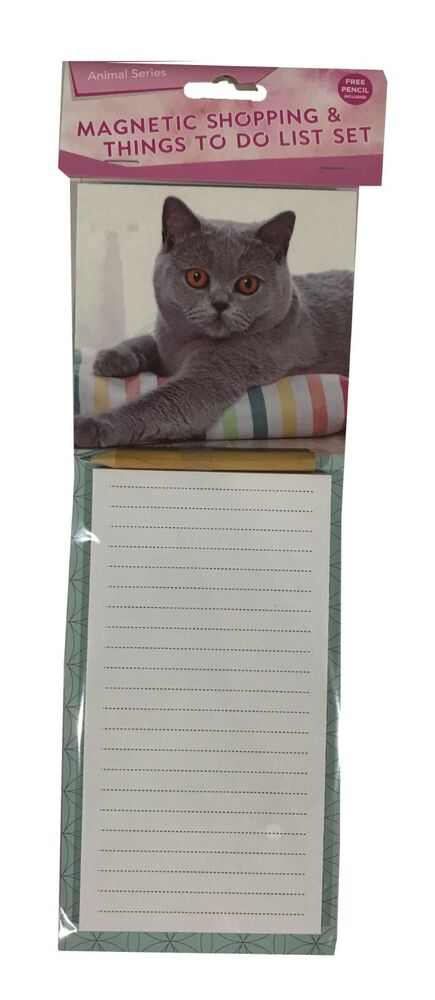 Magnetic Grocery Shopping List & To Do List Notes Notepad 40 Sheets with pencil