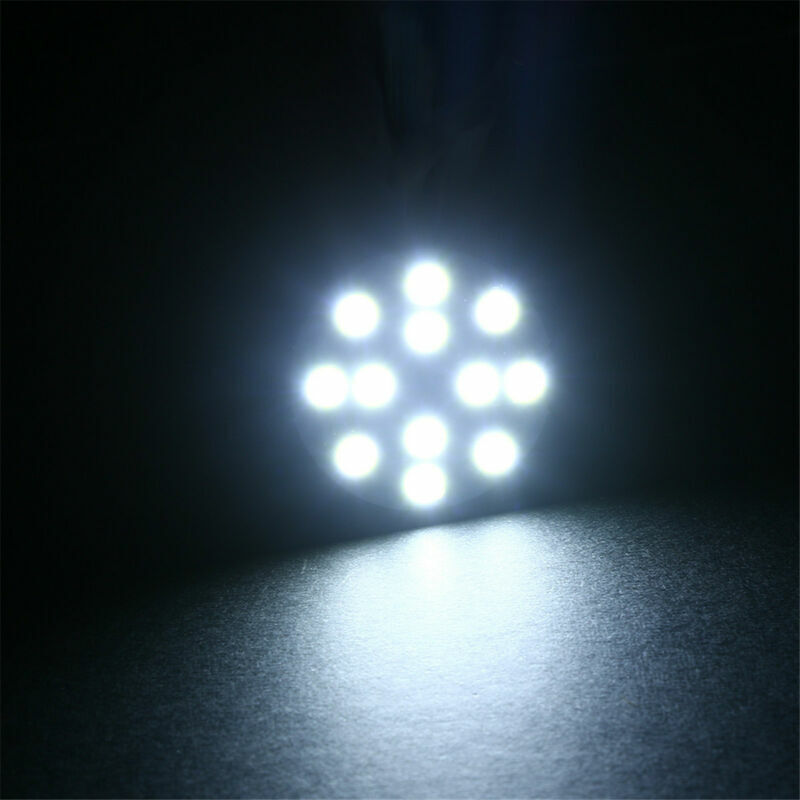 G4 5050 SMD 6/9/12 LED Car Boat Light Round Bulb Side-pins Lamp DC 12V