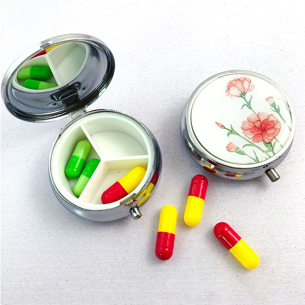 Small Tablet Pill Box Medicine Organiser Dispenser Storage Case For Healthy Care