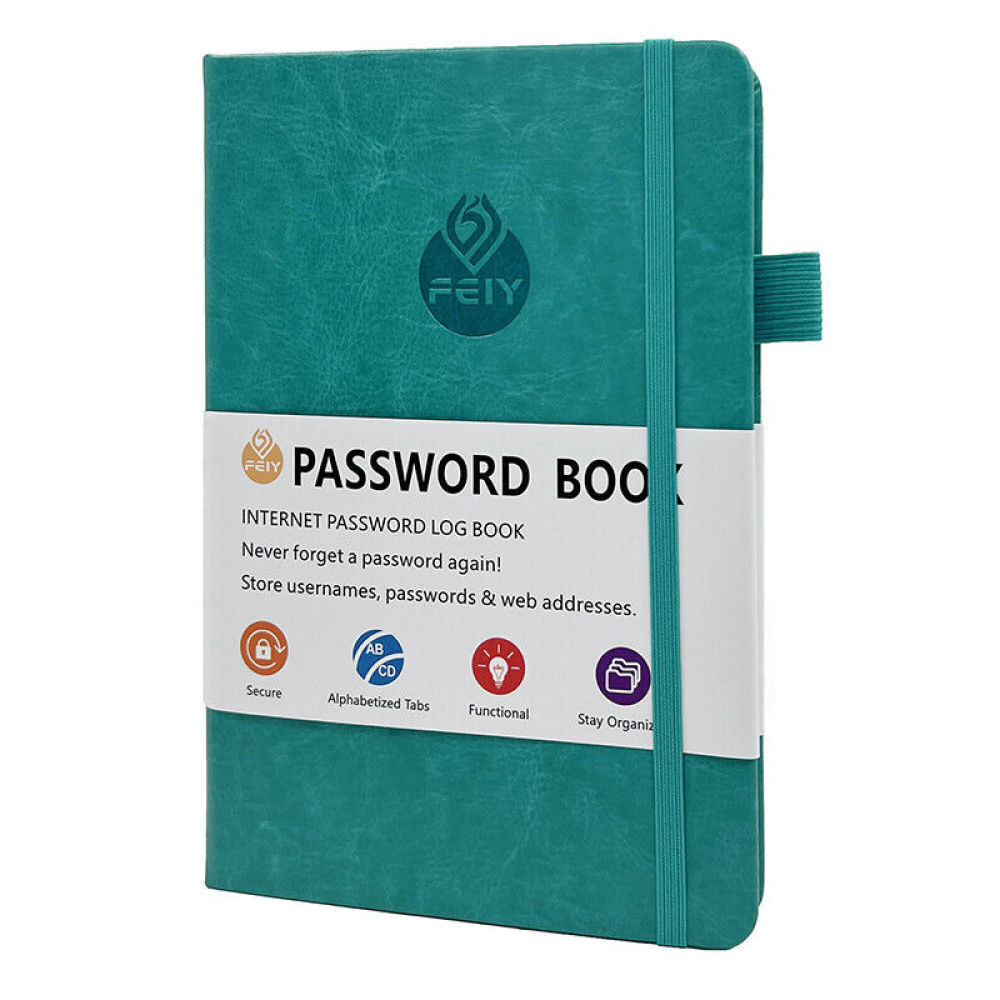 Password Book Hardcover Journal Notebook Internet Address & Password Organizer