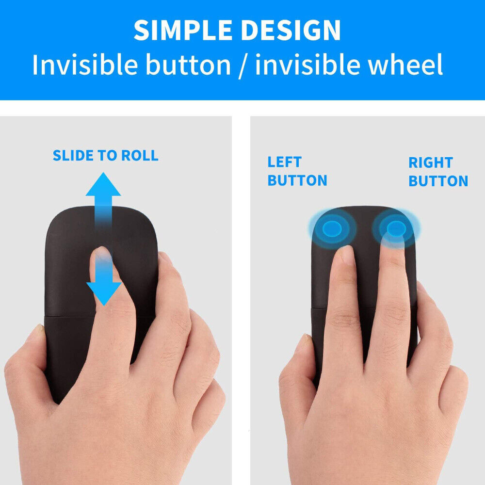 Foldable Wireless Mouse For Microsoft Surface Arc Touch 3D Computer Mouse 2.4Ghz