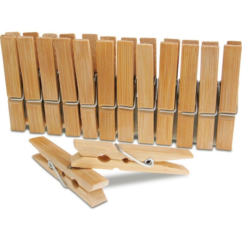 Bamboo Clothes Pegs Strong Washing Line Drying Clips Spring wood wooden pegs