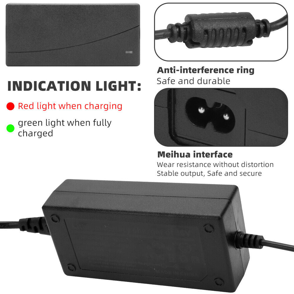 42V 2A Battery Charger For 36V Lithium Battery for Scooter Electric Bike Ebike