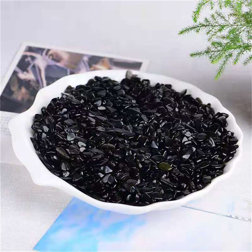 500g Black Obsidian Crystal Chips BULK 100g-1kg A Grade Natural Gemstone Mini Crystal