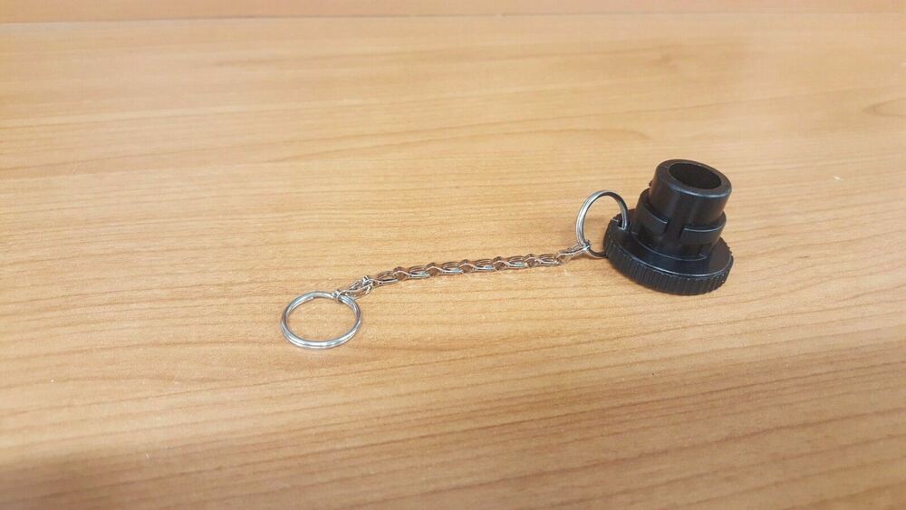 1 x NEW Caravan Gas BBQ Bayonet Dust Cover Plug With Chain