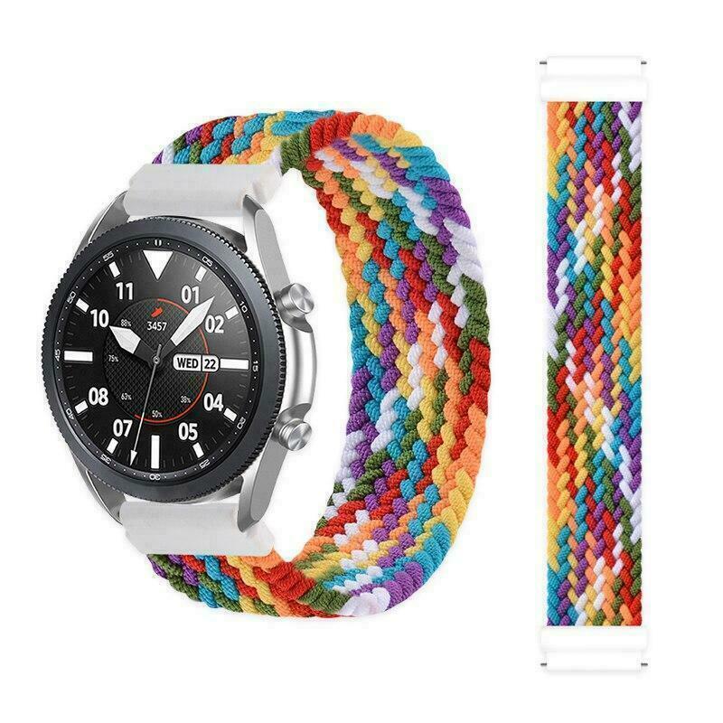 For Samsung Galaxy Watch 7 6 5 4 40 44mm Solo Loop Band Braided Elastic Strap