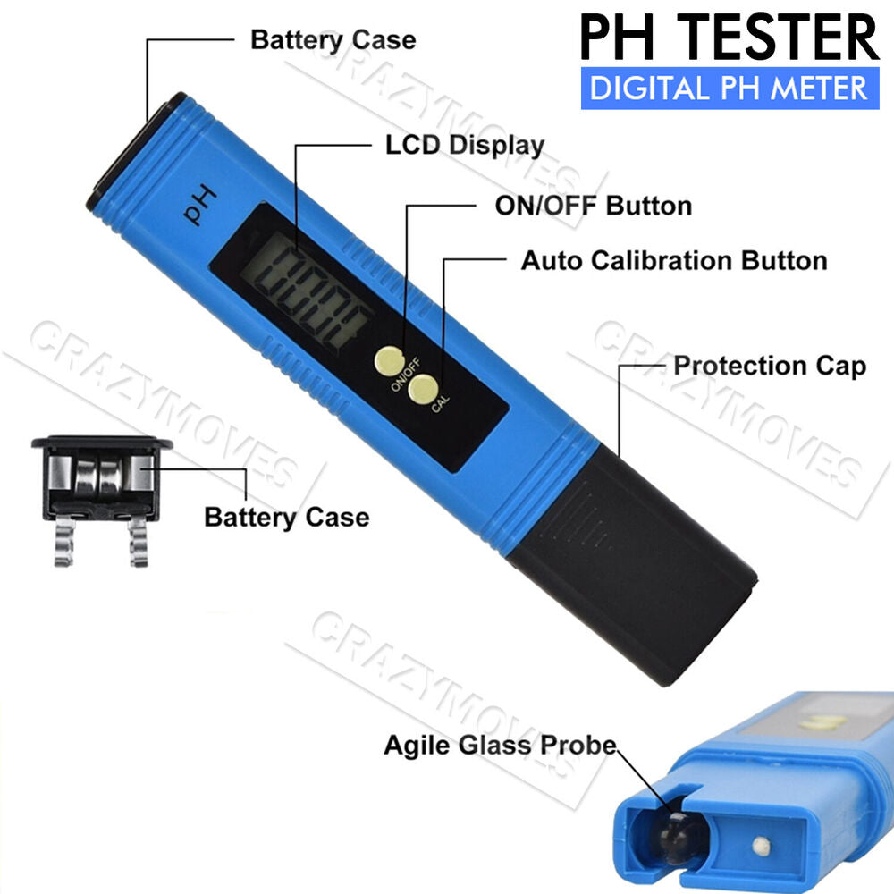 PH TDS Meter Digital Tester Pen Aquarium Pool SPA Water Quality Monitor