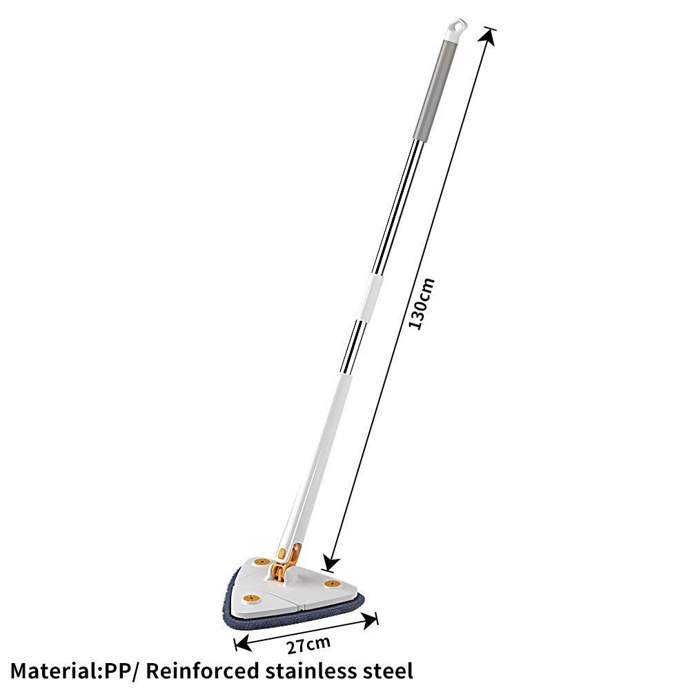 360 Rotatable Adjustable Triangle Lazy Cleaning Mop Multifunctional Wet & Dry