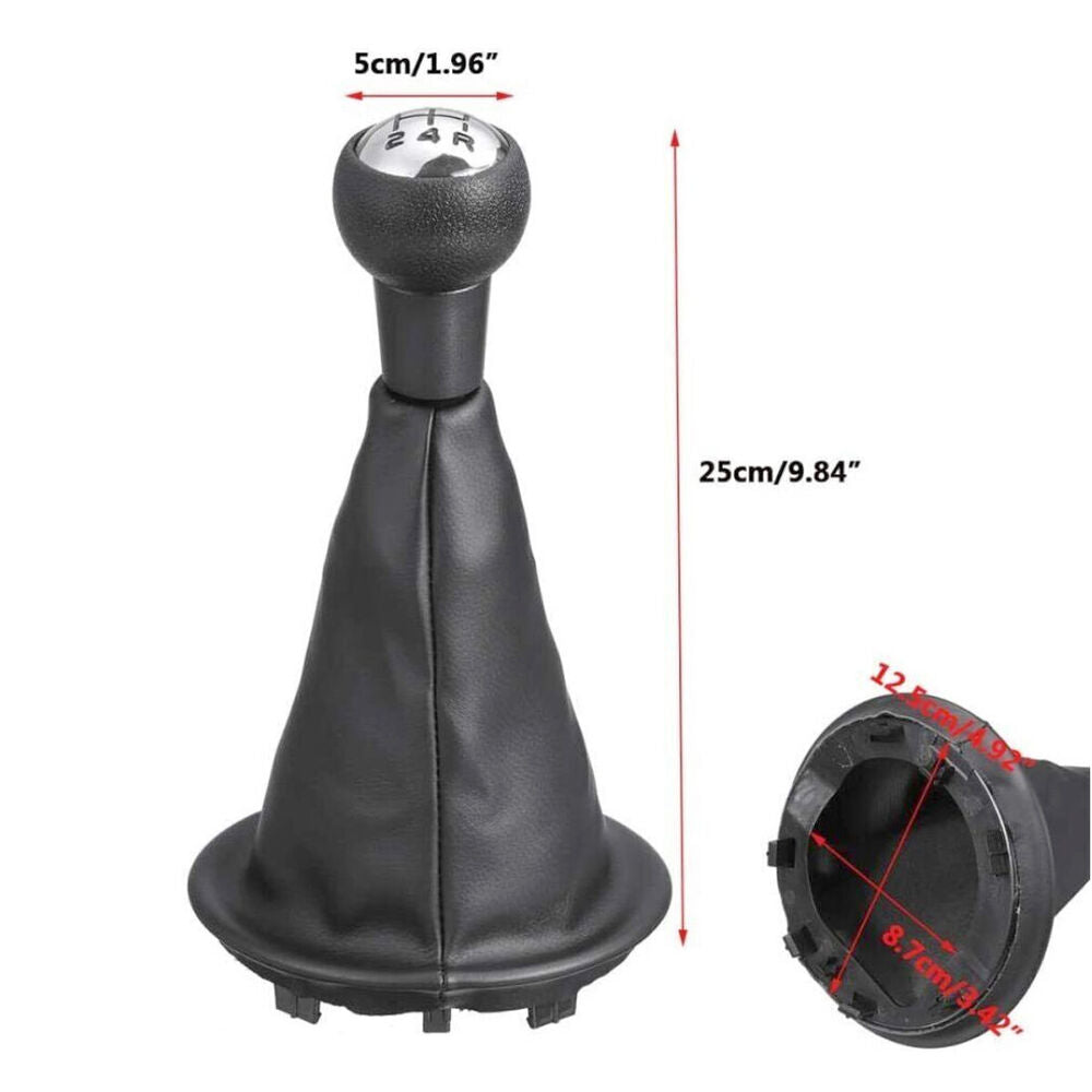 For Peugeot Citroen Berlingo 5 Speed Car Shift Knob Gear Stick & Gaiter Cover