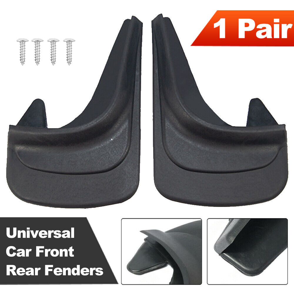 Universal Soft Plastic Car Front Rear Fender Mud Flap Mudflaps Splash Guard Pair