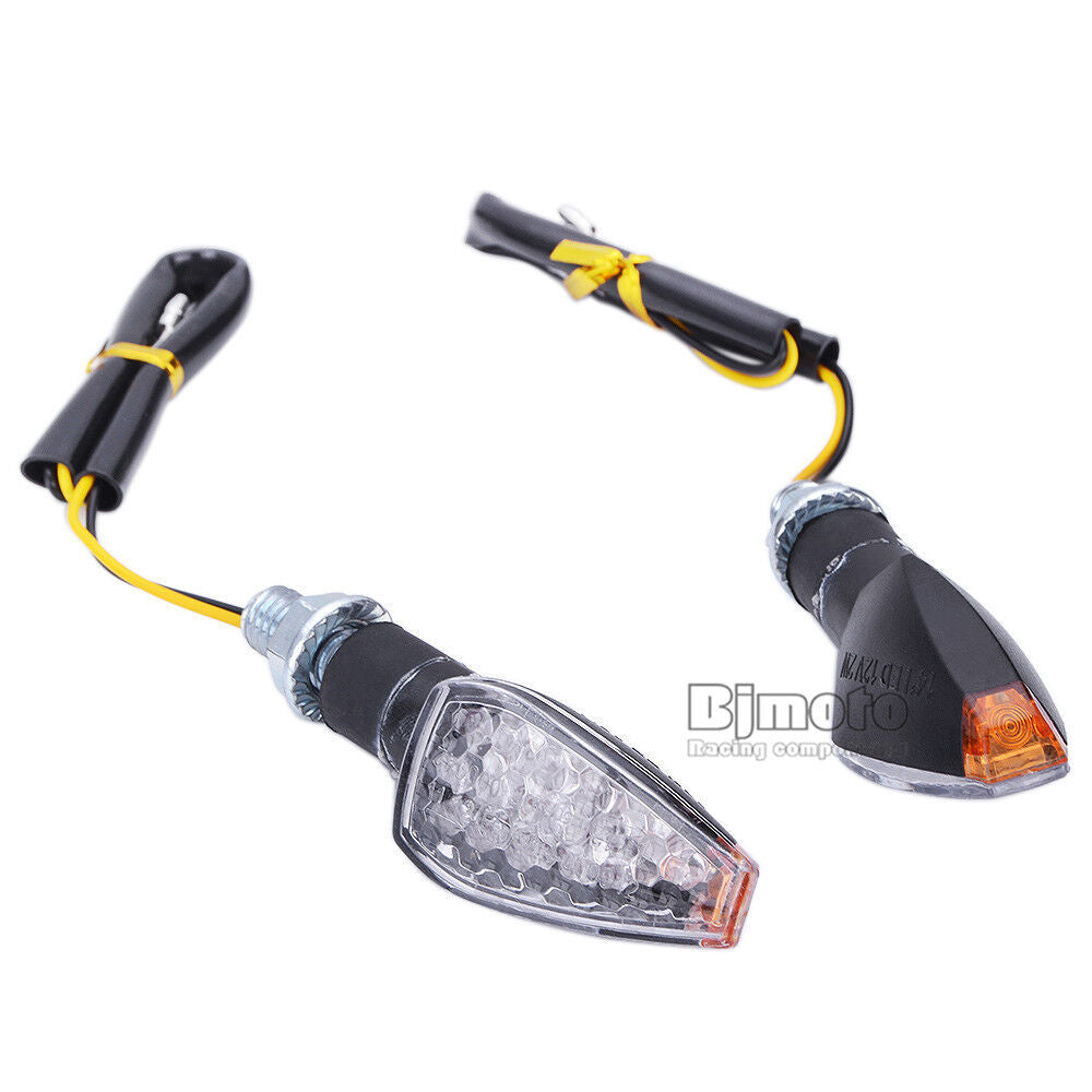 2pcs Universal Motorcycle LED Turn Signal Light Indicators Blinker Amber Lights