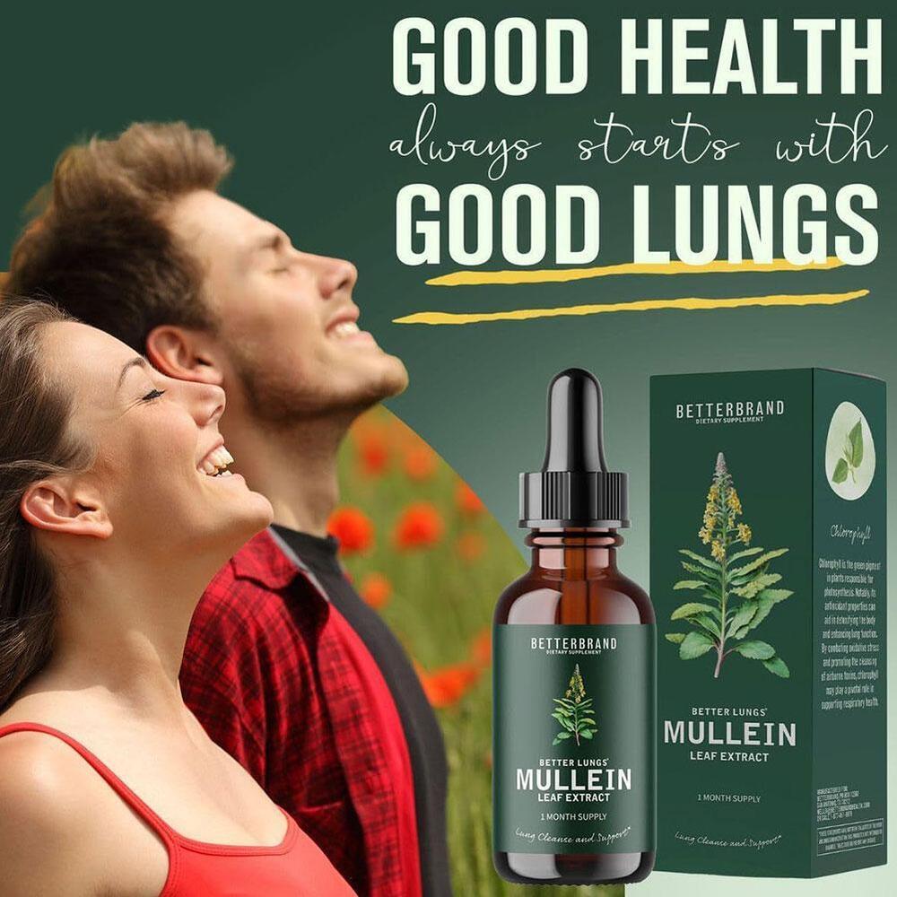 Mullein Leaf Drops Lung Purification Healthy Breathing ForRespiratory Function