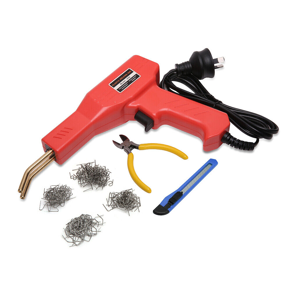 Handheld Welder Weld Plastic Repair Machine Crack Hot Stapler Garage Tools Red