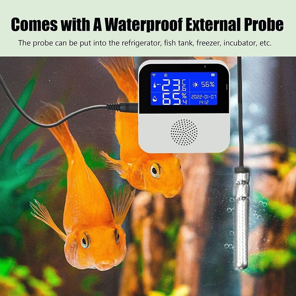 Smart WiFi Wireless Temperature Humidity Sensor Fridge Thermometer Hygrometer