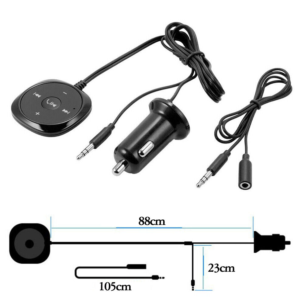 USB Charger 3.5mm Bluetooth Receiver BT to Aux Adapter Car Audio Kit with Dongle