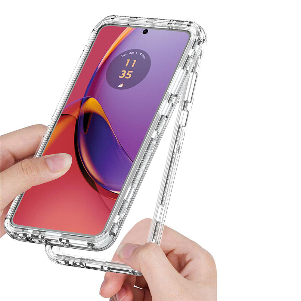 For Motorola Moto G84 G54 G34 G24 G14 G04 G53 Shockproof Clear Case TPU Cover