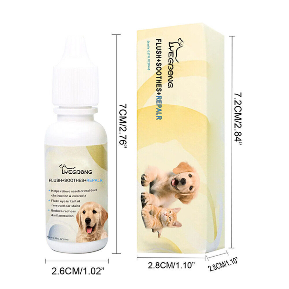 2x Eye Drops for Pet Anti Bacterial Viral and Fungal & Infections Dog Cat Eye Care╯