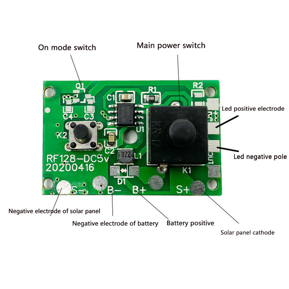 1.2V Solar Lamp Board Control String Light Controller Circuit Switch Module K