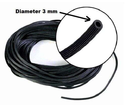 3 mm diameter by the Meter - Spline Black For Insect Flyscreen Mesh