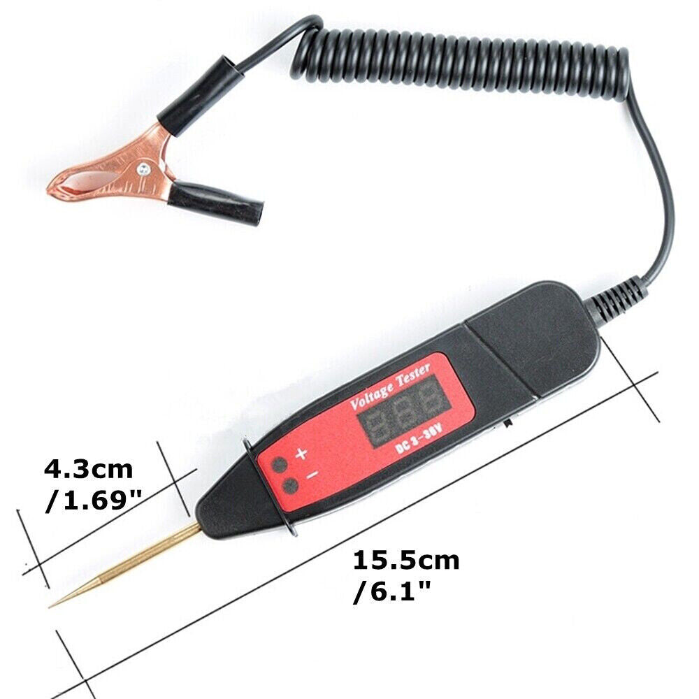 Heavy Duty Automotive Car CIRCUIT TESTER Wire Test Lamp Light Probe Tool 12V 24V