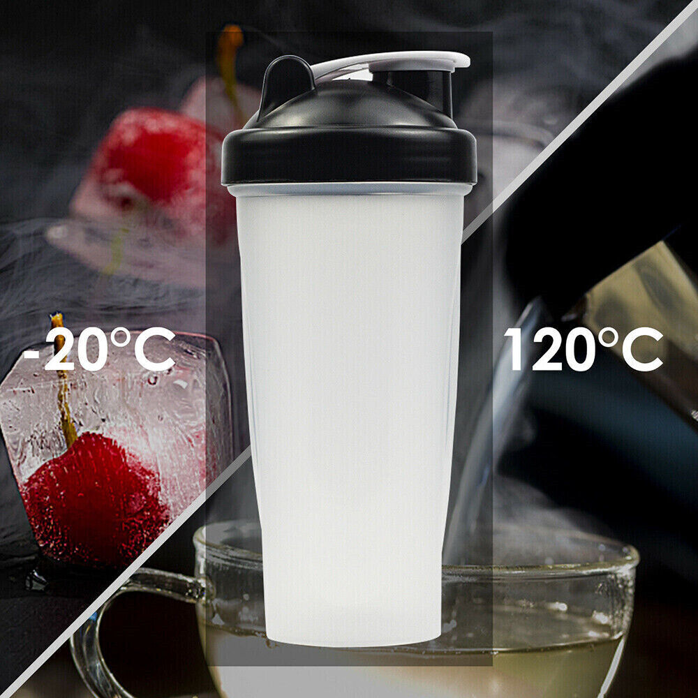 5 x 700ml Shaker Ball Sport Bottle Cup GYM Protein Supplement Drink Blender Mixer