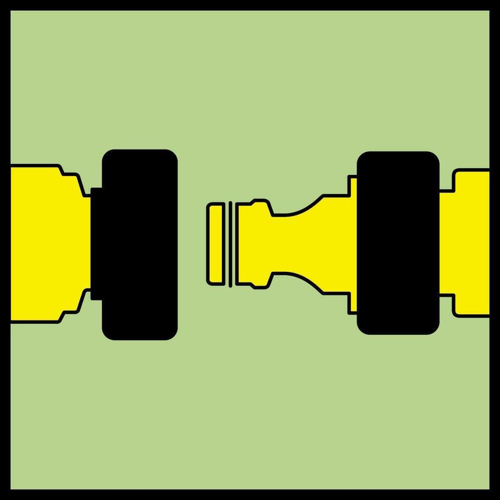 Garden Hose Connector Brass Copper Adapter Joiner 2 Way Fitting Male 48x15x9mm