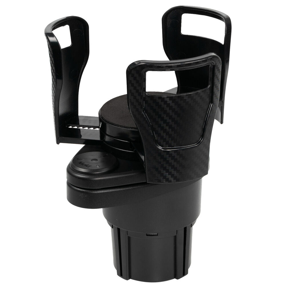 360° Adjustable 2in1 Car Seat Cup Holder Expander Bottle Drink Coffee Storage