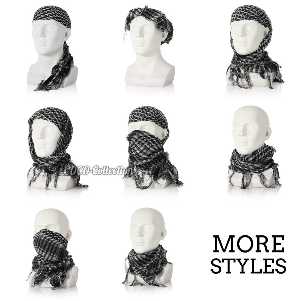 Neck Scarf Arab Army Tactical Face Mask Shemagh KeffIyeh Military Palestine