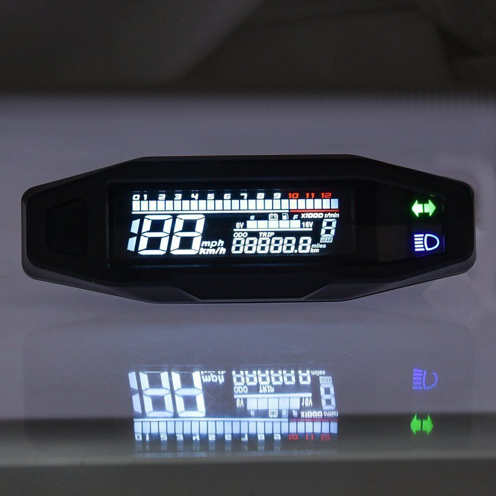 Universal LCD Digital Motorcycle Meter Speedometer Digital Odo-meter Electric