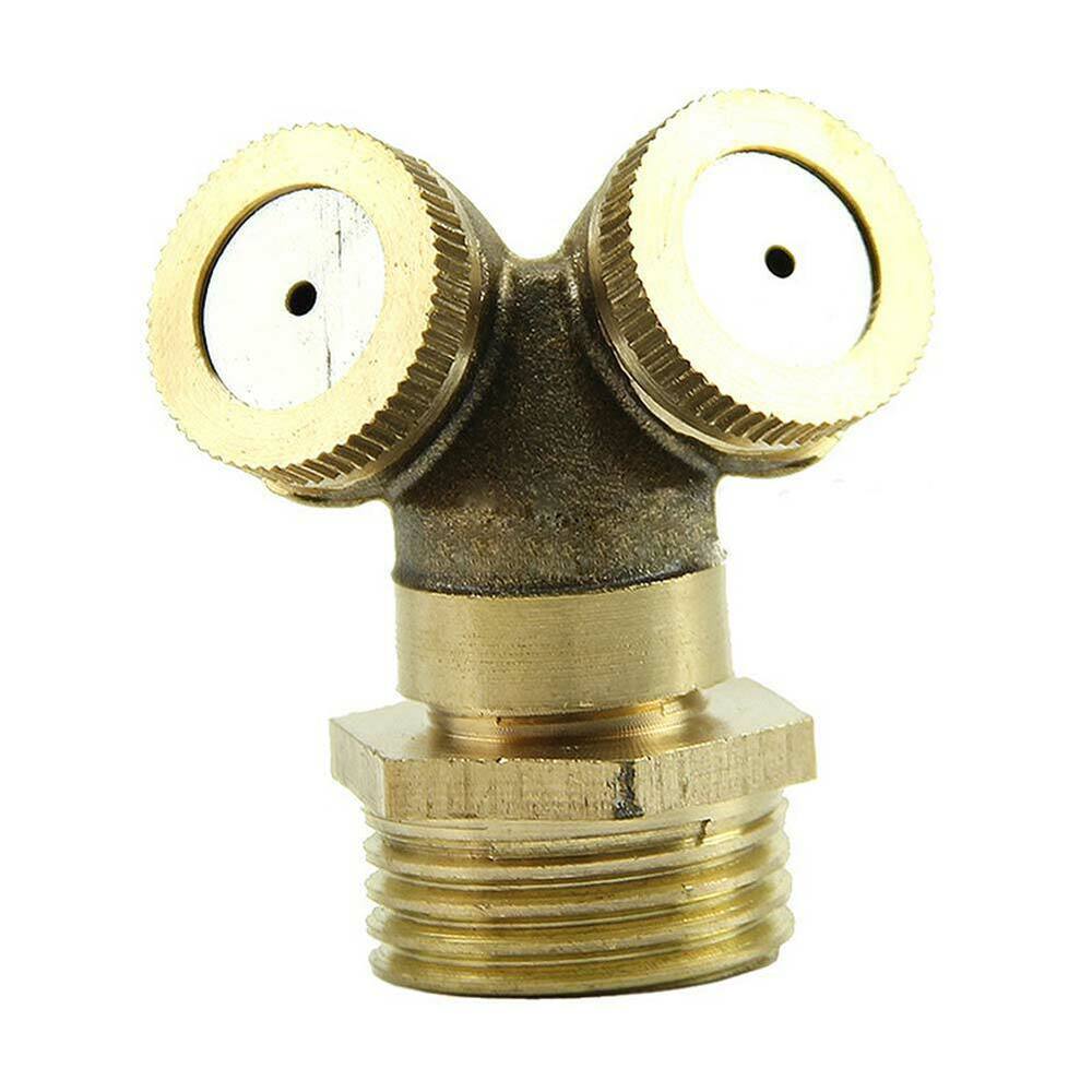 1/2" Brass Hose Connector Spray Misting Nozzle Garden Water Sprinkler Irrigation