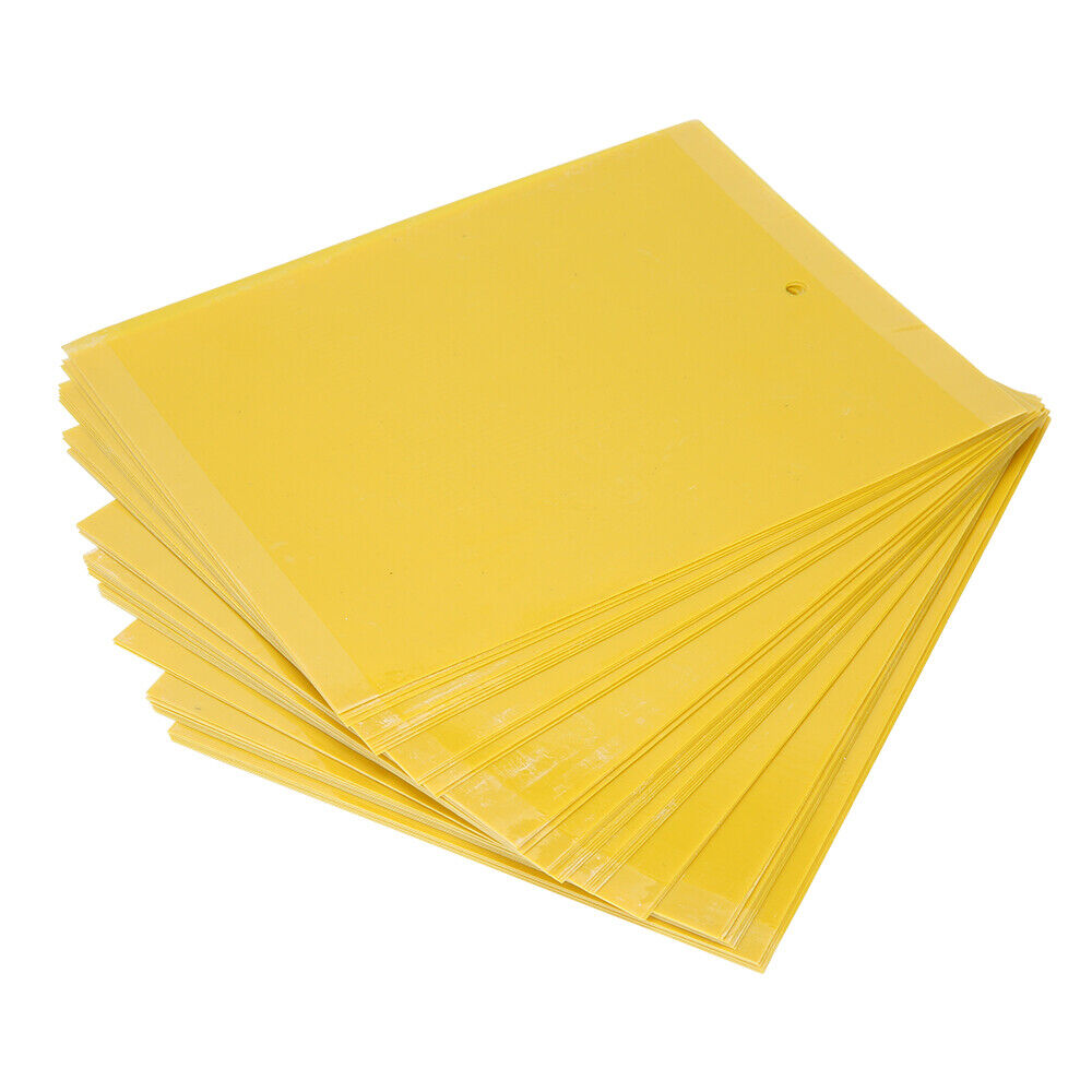 50x Yellow Sticky Traps Flies Trap Insect Trap Sticky Paper Fruit Fly Trap