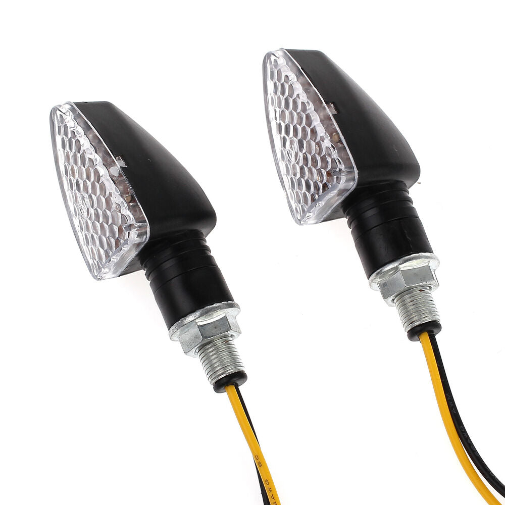 4X Motorcycle LED Turn Signal Indicators Motorbike Turning Amber Light Universal