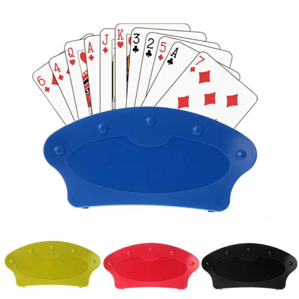 4pcs Fan Shape Playing Card Holder Rack Hands-Free for Children Arthritis Poker