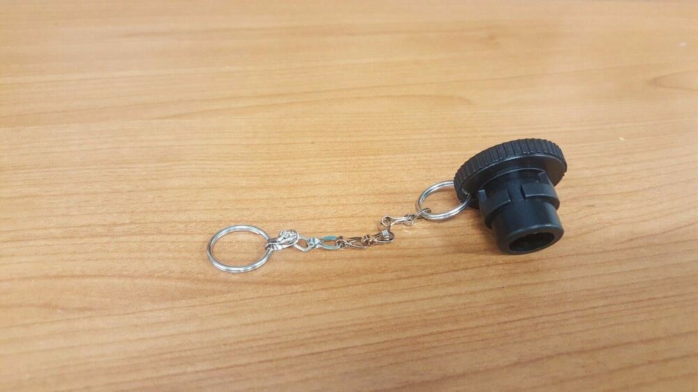 1 x NEW Caravan Gas BBQ Bayonet Dust Cover Plug With Chain