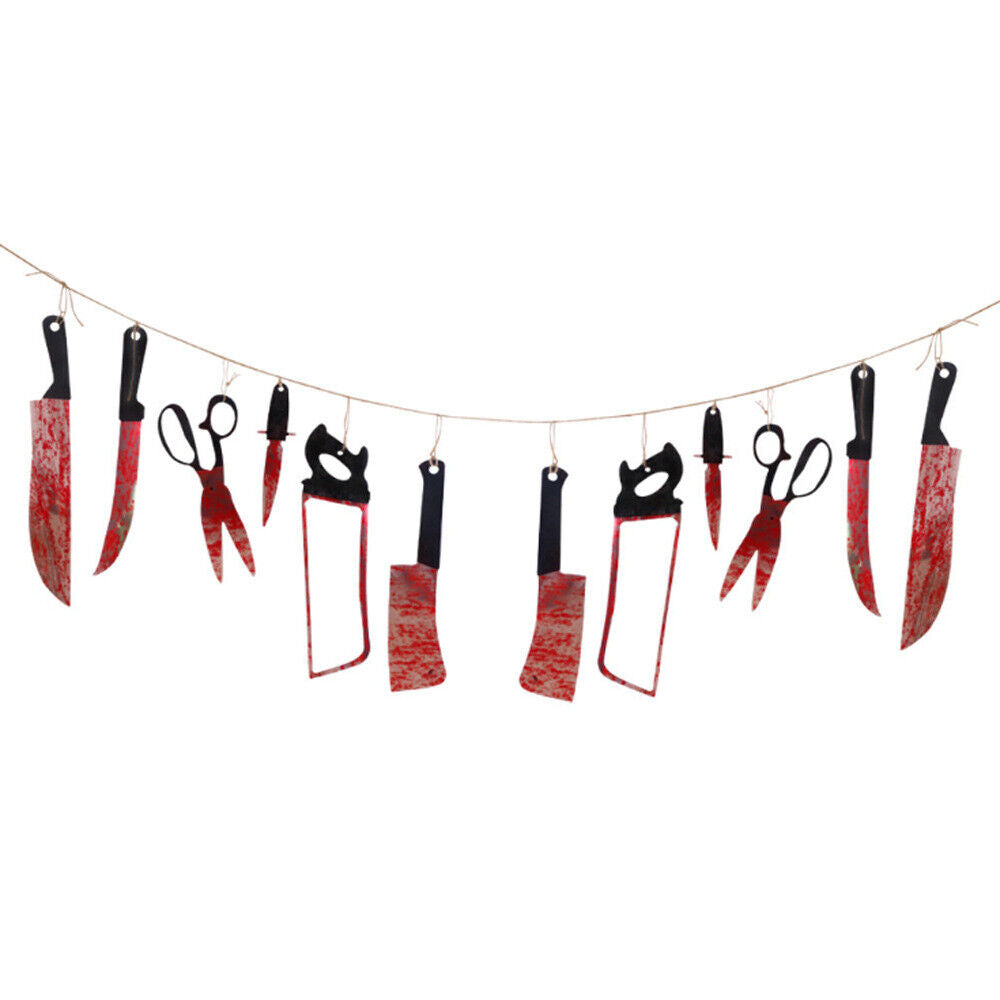 Halloween Decorations Indoor Party Bathroom Decor Horror Props Window Stickers