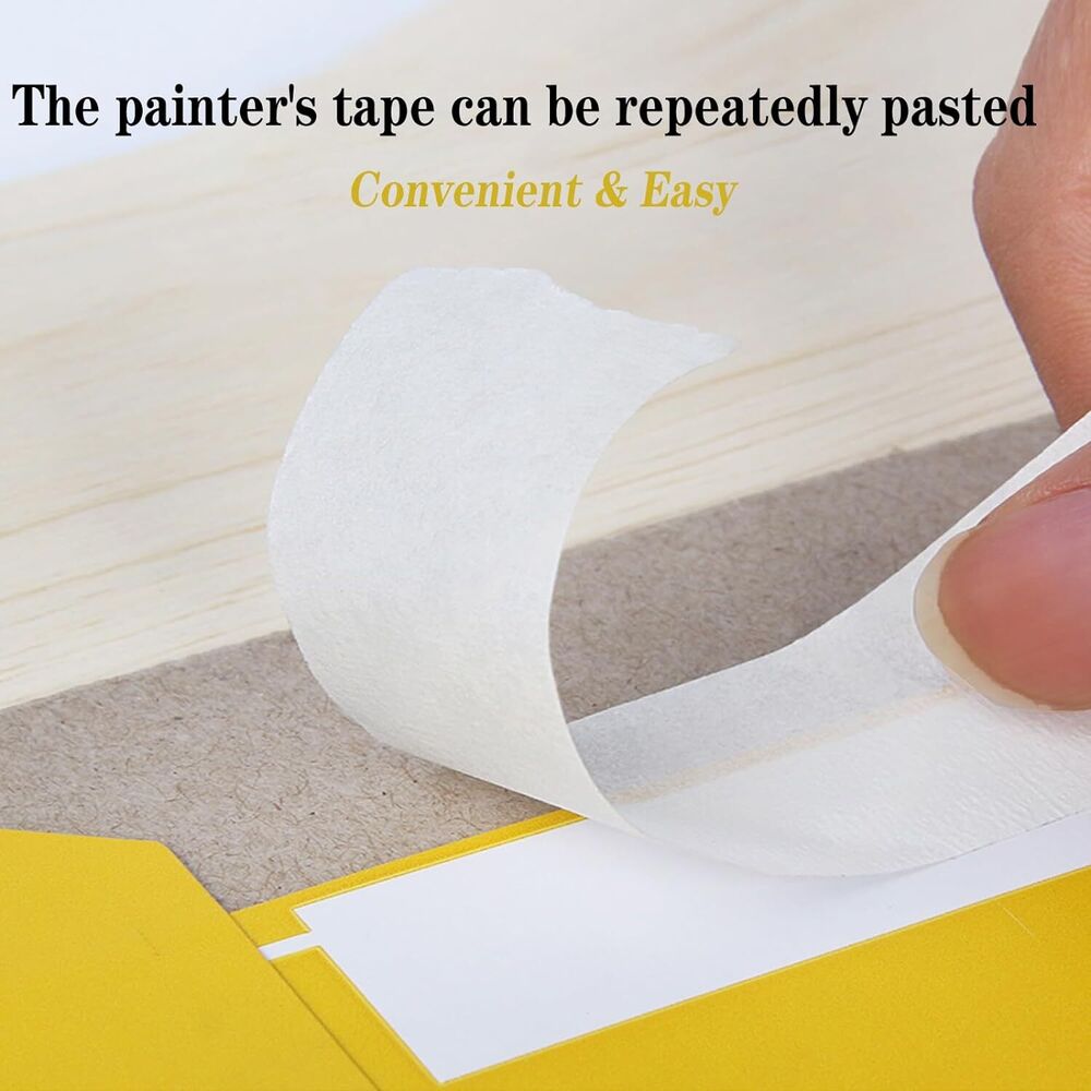 2X Sale Masking Tape Painting Crepe Paper 50mm X 25m Housing Tools DIY painter