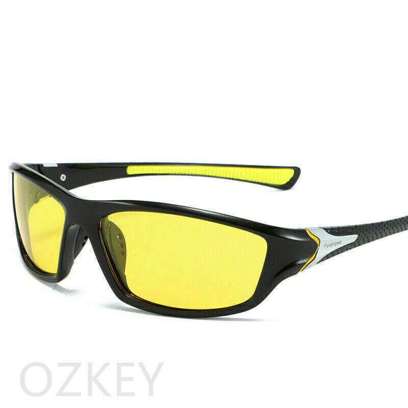 Men Sunglasses UV400 Polarized Glasses Fishing Sports Driving WrapAround Eyewear