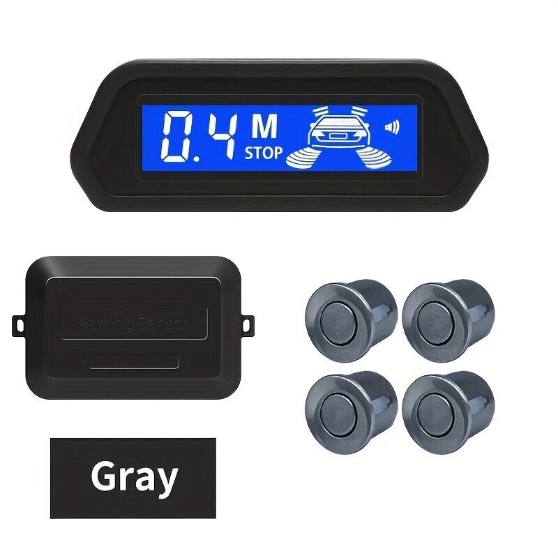 LED Reverse Sensor Backup Radar Display 4 Parking Car Parking Sensors System Kit