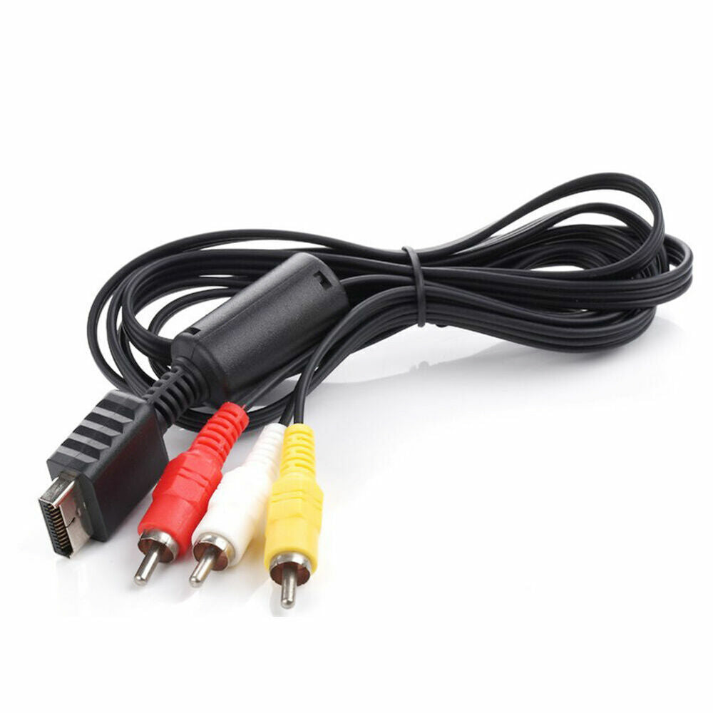 AV To RCA Cable For PlayStation PS2 PS3 Nice C2X4