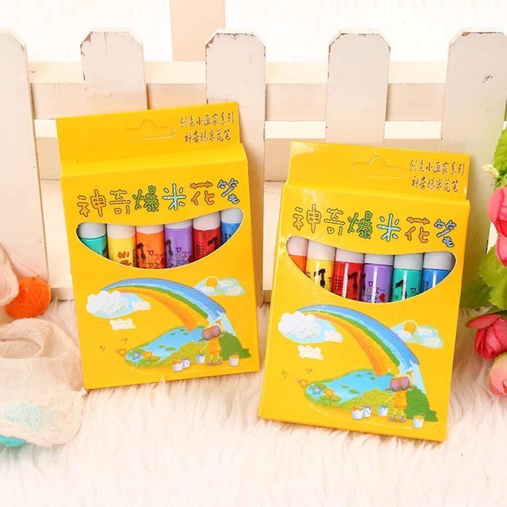 6PC Puffy 3D Art Pens - Ink Puffs Up Like Popcorn Just Use Kids Hairdryer DIY