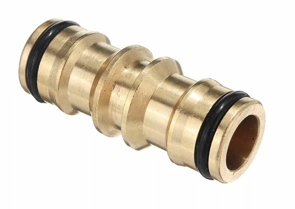 Garden Hose Connector Brass Copper Adapter Joiner 2 Way Fitting Male 48x15x9mm