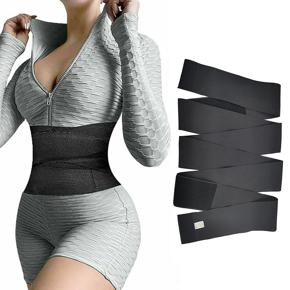 Slimming Bandage Wrap Lumbar Waist Support Sauna Belt Trimmer Body Shaper