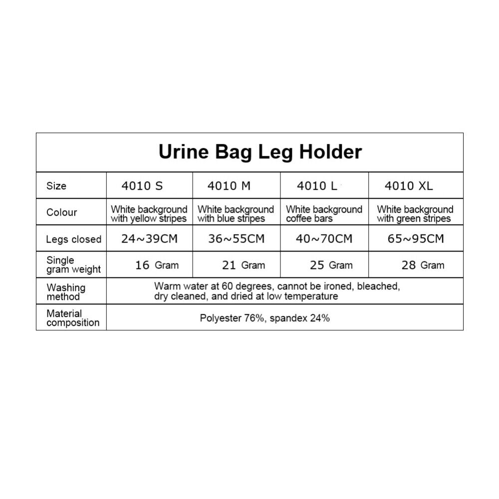 Urine Bag Holder Leg Sleeve S-XL For Urine Drainage Bags Strap Holder Urinary